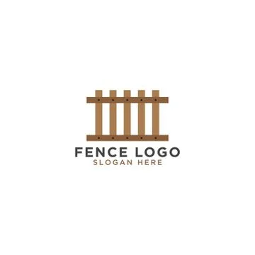 Fence logo design template Stock Illustration