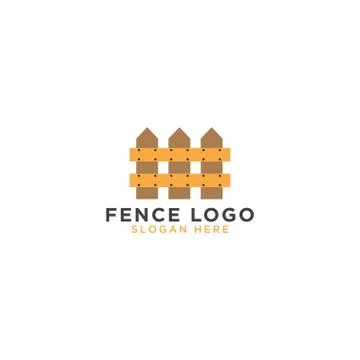 Fence logo design template Stock Illustration