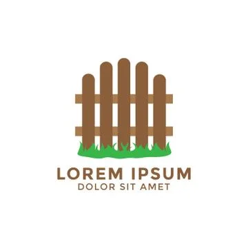 Fence logo icon design template vector illustration Stock Illustration