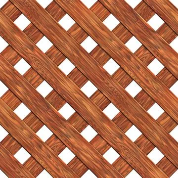 A fence made of boards seamless texture 3D illustration Stock Illustration