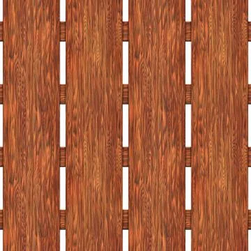 A fence made of boards seamless texture Illustrazione stock
