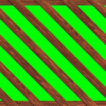 Fence made of boards seamless texture illustration on the background of chroma Stock Illustration