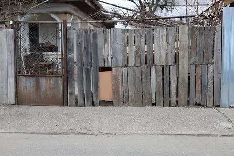 Fence model, architecture wall Stock Photos