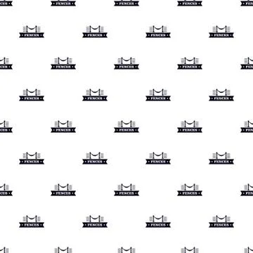 Fence parade pattern seamless Illustrazione stock
