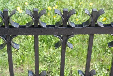 Fence in park Stock Photos