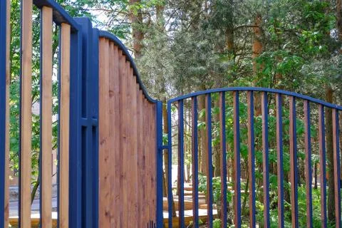 The fence of the Park zone Stock Photos