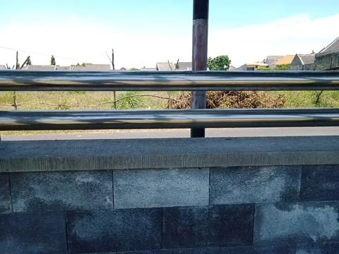 Fence rails Foto stock