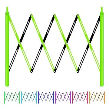 Fence road barrier cartoon vector graphic Stock Illustration