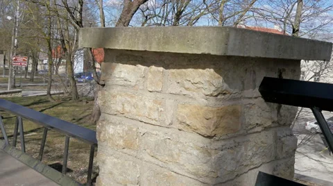 The fence on the roadside Stock Footage 53084219