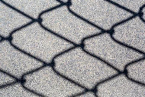 Fence shadow 写真素材