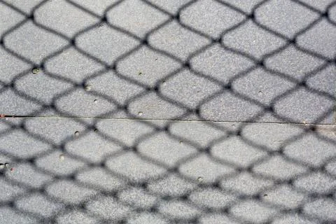 Fence shadow Stock-Fotos