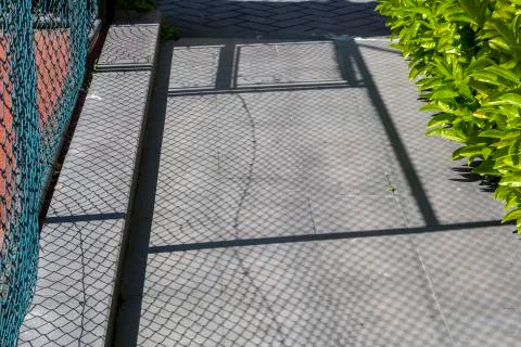 Fence shadow Foto stock