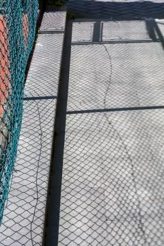 Fence shadow Stock Photos