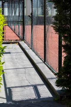 Fence shadow Stock-Fotos