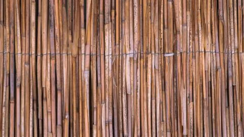 Fence of straw Stock Photos