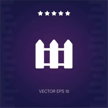 Fence vector icon Stock Illustration