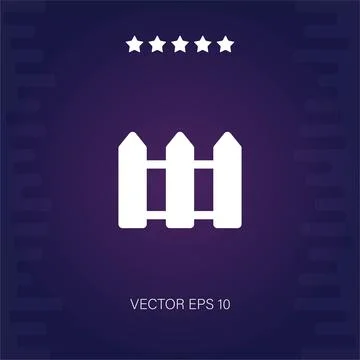 Fence vector icon Stock Illustration