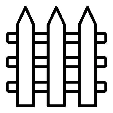 Fence Vector Icon, Lineal style icon, from Agriculture icons collection Illustrazione stock