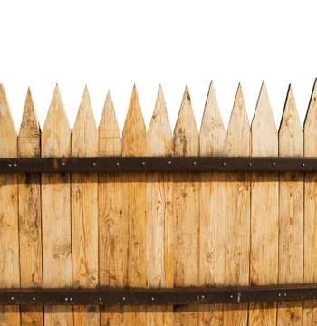 Fence on white Stock Photos