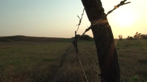 Fence Zoom In Stock Footage 36576690