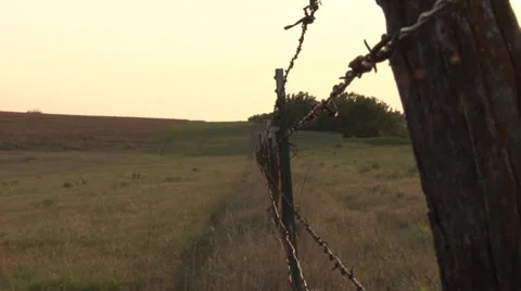 Fence Zoom Out Stock Footage 36578060