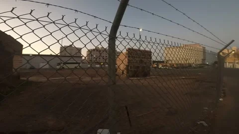 Fenced Ancient Stone Ruins in Medina Stock Footage 346534665