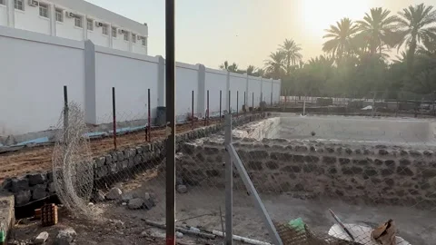 Fenced Archaeological Excavation Site 库存影片 340420267
