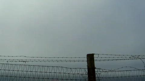 Fenced off beach V1 - HD Stock Footage 779239