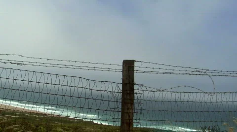 Fenced off beach V3 - HD Stock-Footage 779246