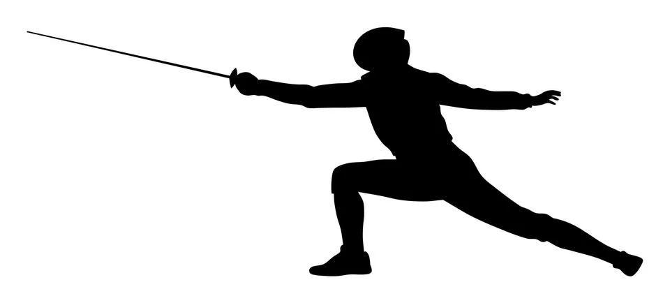 Fencer Stock Illustration