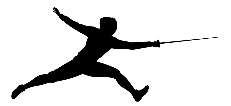 Fencer Stock Illustration