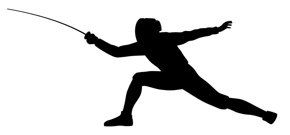 Fencer Stock Illustration