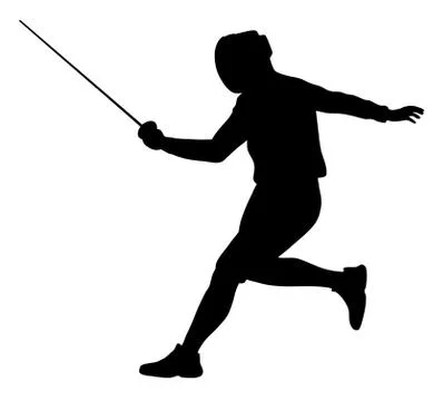 Fencer Stock Illustration