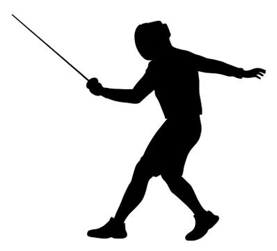 Fencer Stock Illustration