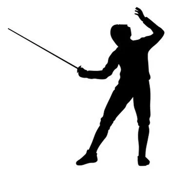 Fencer Stock Illustration
