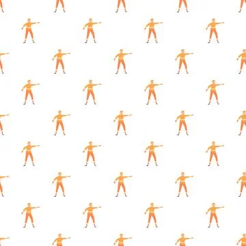 Fencer standing in protective gear practicing sport pattern 库存插图