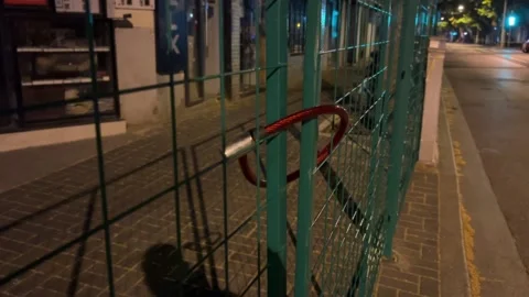 Fences in Shanghai under lockdown Stock Footage 197249703