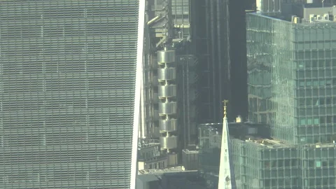 The Fenchurch Building And Lloyds Building London Stock Footage 172162073