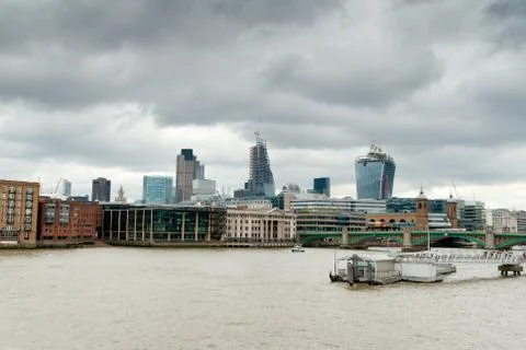 Fenchurch street in construction Stock Photos