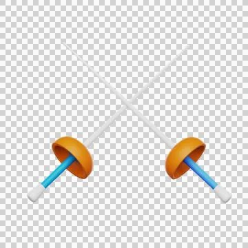 Fencing 3D icon Stock Illustration