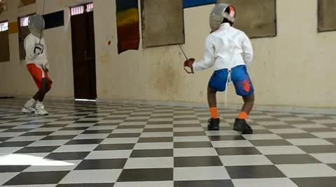 Fencing Video stock 12545622