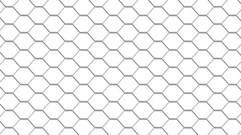 Fencing mesh on white background, texture Stock Illustration