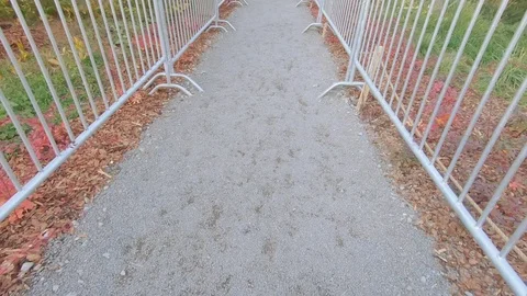 Fencing in the park Stock-Footage 117229899