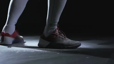 Fencing in studio in slowmotion Stock Footage 62632196
