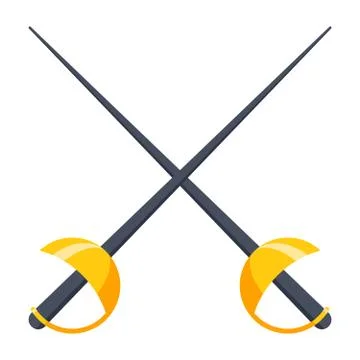 Fencing Vector Icon Stock Illustration