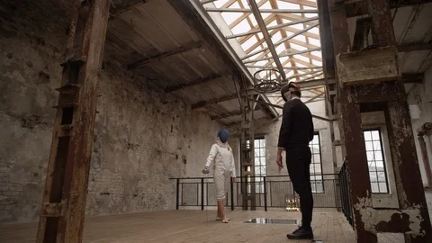 Fencing13 3 Stock Footage 118139739