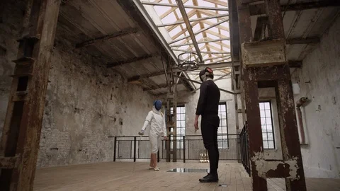 Fencing14 3 Stock Footage 118140032