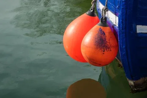 Fender on a boat Stock Photos
