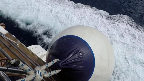 Fender on a side of a ferry Stock Footage 80200962