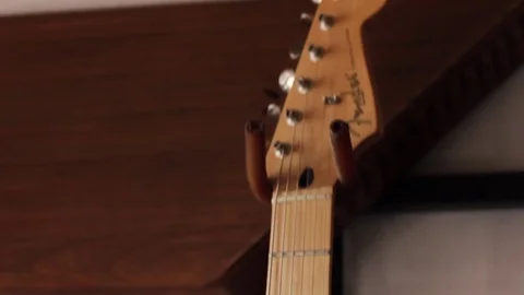 Fender Stratocaster Tilt Up Stock Footage 75439752